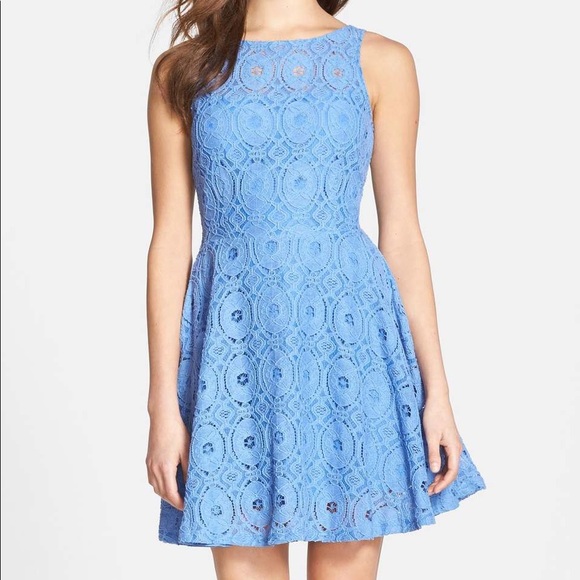 🌸 BB Dakota Lace Flare Minidress 🌸🌸 - Picture 1 of 5